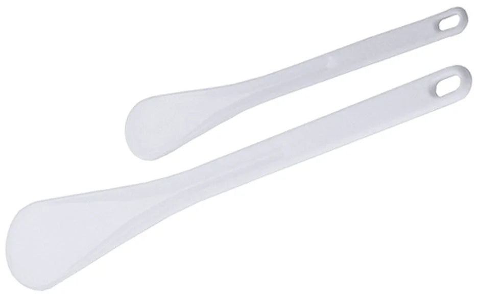 Spatule mélangeuse en Exoglas blanc, longueur 50 cm, largeur 8,5 cm