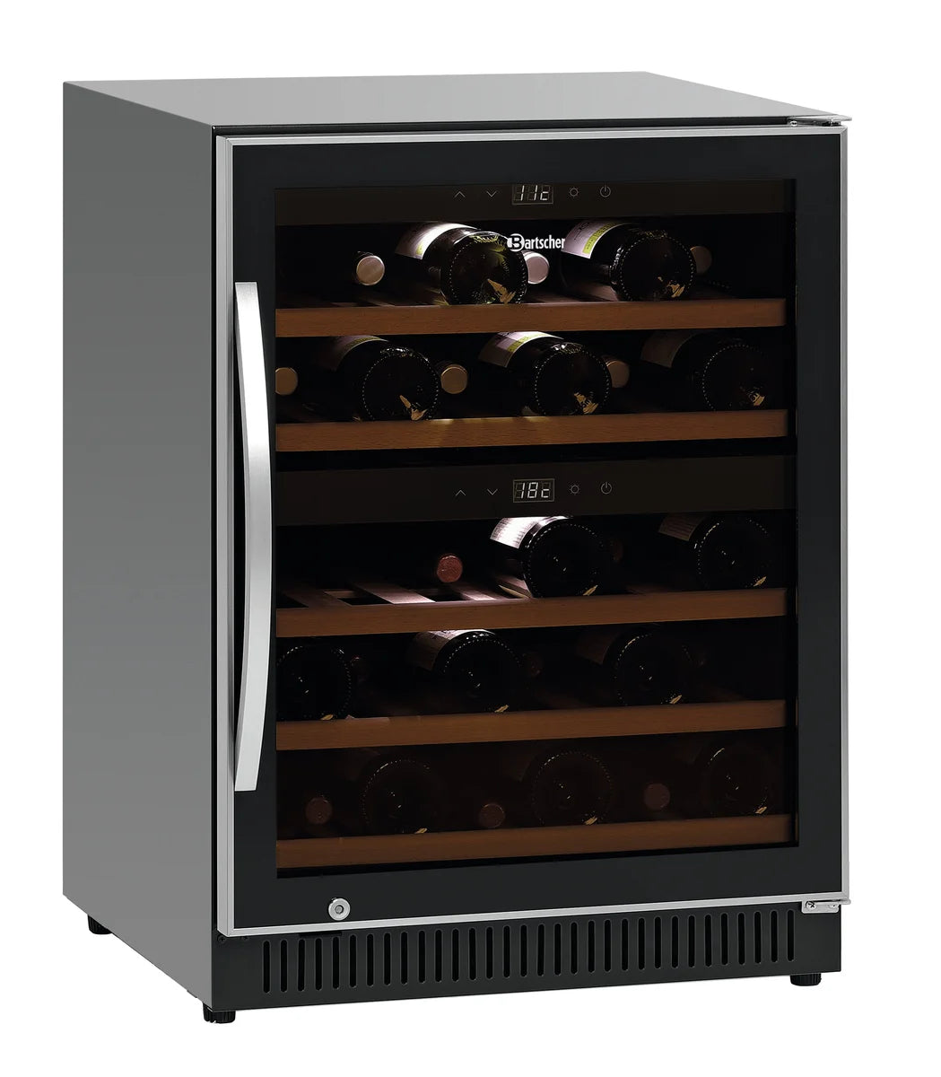 Armoire à vin Bartscher 2 zones, 40 bouteilles