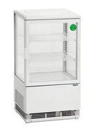 Mini-vitrine réfrigérée 58 L, blanche