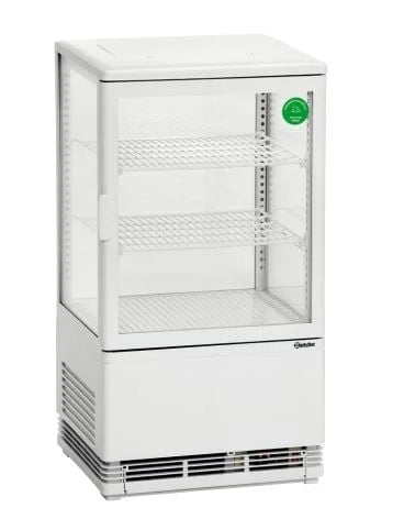 Mini-vitrine réfrigérée 58 L, blanche