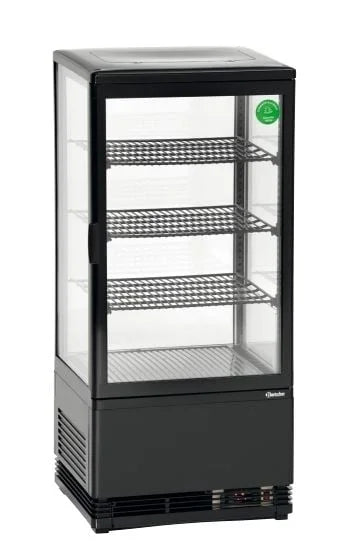 Bartscher Mini-vitrine réfrigérée 78L, noir