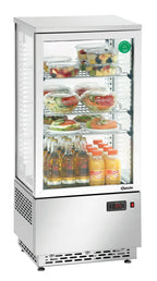 Bartscher Mini-vitrine réfrigérée 78L, inox