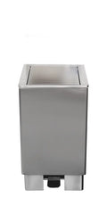 Poubelle en inox Apollo avec amortisseur hydraulique - 60L