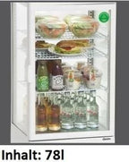 Bartscher Mini-vitrine réfrigérée 78L, blanc