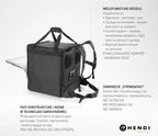 Sac à dos isotherme de transport Hendi, 75,2 L, Noir, 410 x 410 x (H) 480 mm