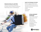 Sac à dos isotherme de transport Hendi, 75,2 L, Noir, 410 x 410 x (H) 480 mm