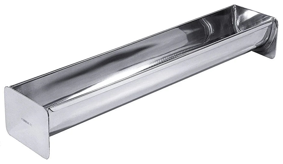 Terrine / moule à cake « gouttière », poli miroir, longueur 35 cm