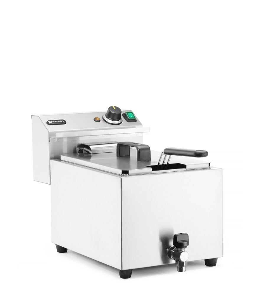 Friteuse Profi Line avec robinet de vidange - 10L - 400V, HENDI, Profi Line, 10L, 400V/6600W, 300x680x(H)420mm