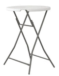 Table haute Ø800 mm, polyéthylène HDPE, pliante