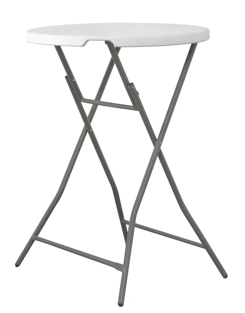 Table haute Ø800 mm, polyéthylène HDPE, pliante