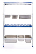 Système d’étagères 4 niveaux 2x GN 1060x325x1685 mm