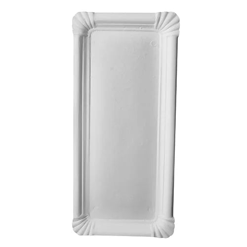 Papstar 250 assiettes, carton pure rectangulaire 11 cm x 24 cm blanc