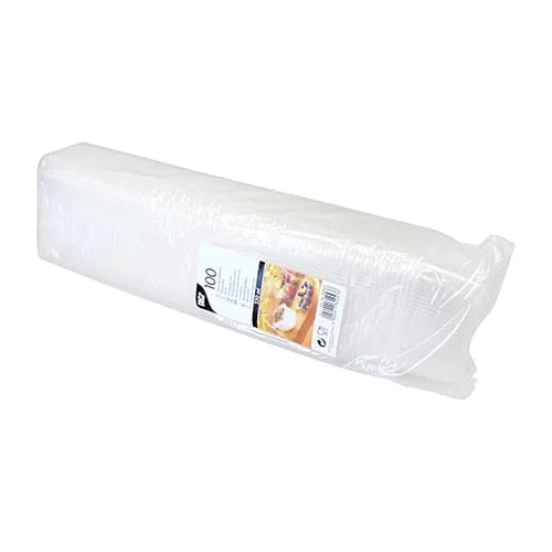 Papstar 100 gobelets d’emballage, PP carré 250 ml 4,9 cm x 8,1 cm x 10,8 cm transparent