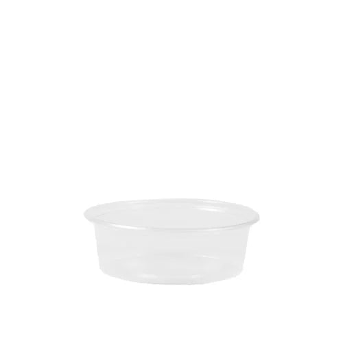 Papstar 50 gobelets à sauce, PP rond 50 ml Ø 7,1 cm x H : 2,4 cm transparent