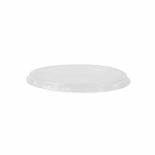 Papstar 50 couvercles pour gobelets à sauce, PP rond Ø 7,1 cm x H : 0,5 cm transparent