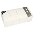 Papstar 250 serviettes, 2 plis, pliage 1/8 33 cm x 33 cm blanches