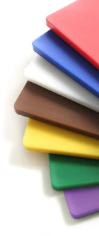 Planche à découper GN 1/2 - 32,5 x 26,5 x 1,2 cm - HDPE blanc