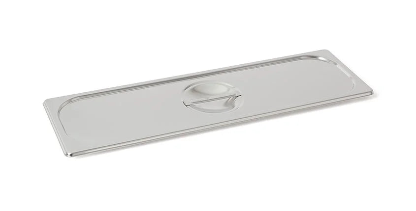 Couvercle GN 2/4 en acier inoxydable Rieber standard avec encoche de préhension, Mod. 241 - Déstockage (DC)