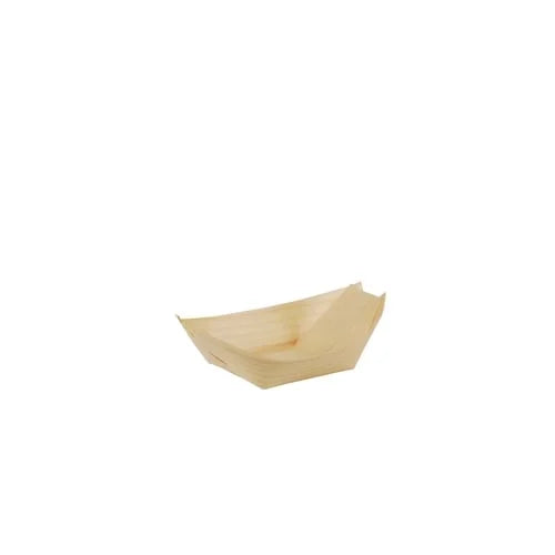 Papstar Pure Coupelle fingerfood - XXS ; en forme de barquette ; bois - 50 pcs