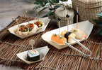 Papstar Pure Coupelle fingerfood - XXS ; en forme de barquette ; bois - 50 pcs