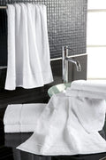Serviette de toilette en tissu éponge foulé City blanc - 50 x 100 cm