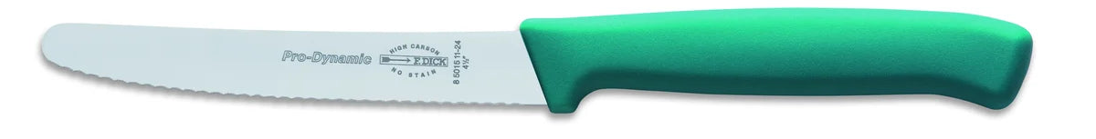 F. DICK ProDynamic Couteau universel, lame crantée 11 cm, turquoise