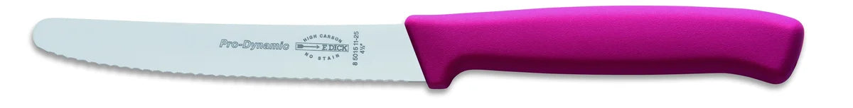 F. DICK ProDynamic Couteau universel, lame crantée 11 cm, rose