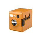 Thermobox Rieber 52 litres à chargement frontal avec chauffage à air pulsé numérique, orange