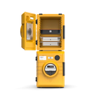 Thermobox Rieber 52 litres à chargement frontal avec chauffage à air pulsé numérique, orange