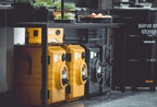Thermobox Rieber 52 litres à chargement frontal avec chauffage à air pulsé numérique, orange