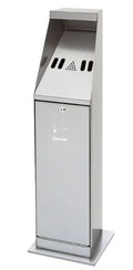 Bartscher cendrier sur pied 5,5 litres, argenté