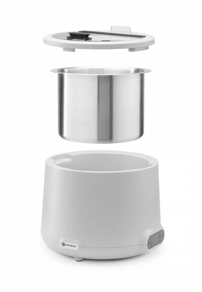 Hendi UNIQ Marmite à soupe, 8L, Blanc, 220-240V/500W, Ø 365x(H)325mm