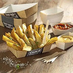 Papstar Pure Barquettes à frites - S - "Good Food" - 50 pcs
