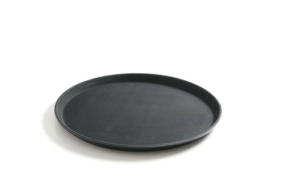 Plateau de service rond - 400mm - noir