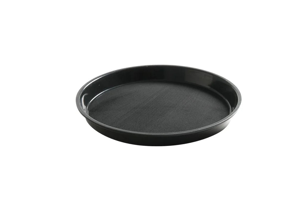 Plateau de service Polyform rond, noir