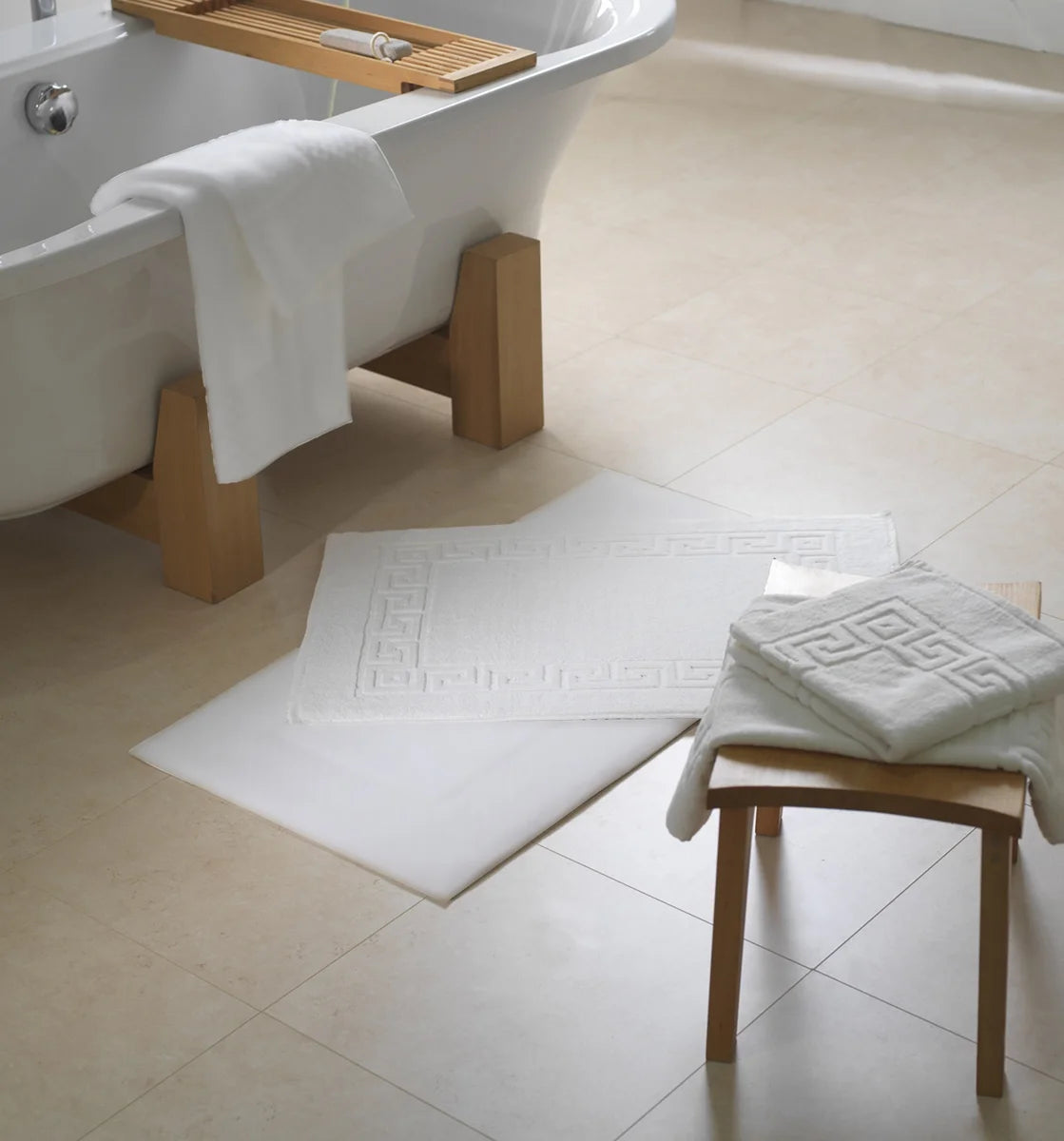 Tapis de bain en bouclette torsadée 50x70cm - 500 g/m2