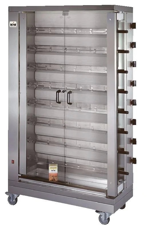 Rôtissoire à poulets verticale ECO 8 - au gaz naturel