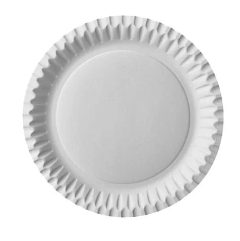 Papstar 100 assiettes, carton rond Ø 23 cm blanc
