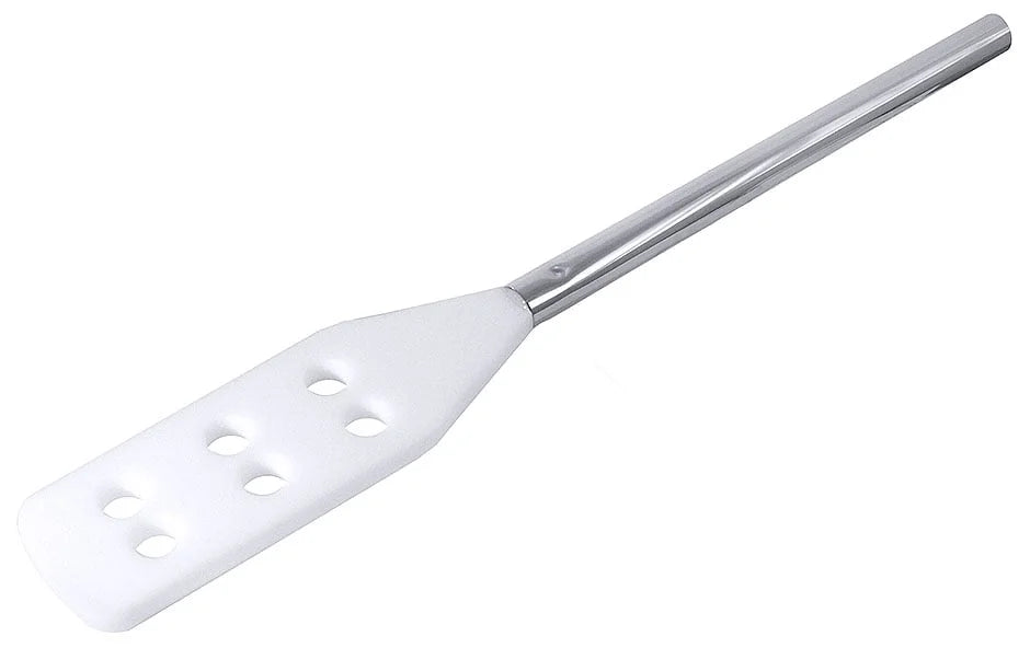 Spatule à mélanger, perforée, dimensions de la spatule 32x11 cm, longueur totale 120 cm