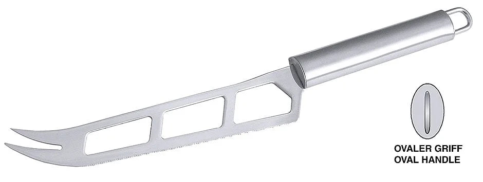 Couteau à fromage Polaris perforé, longueur de lame : 15,5 cm