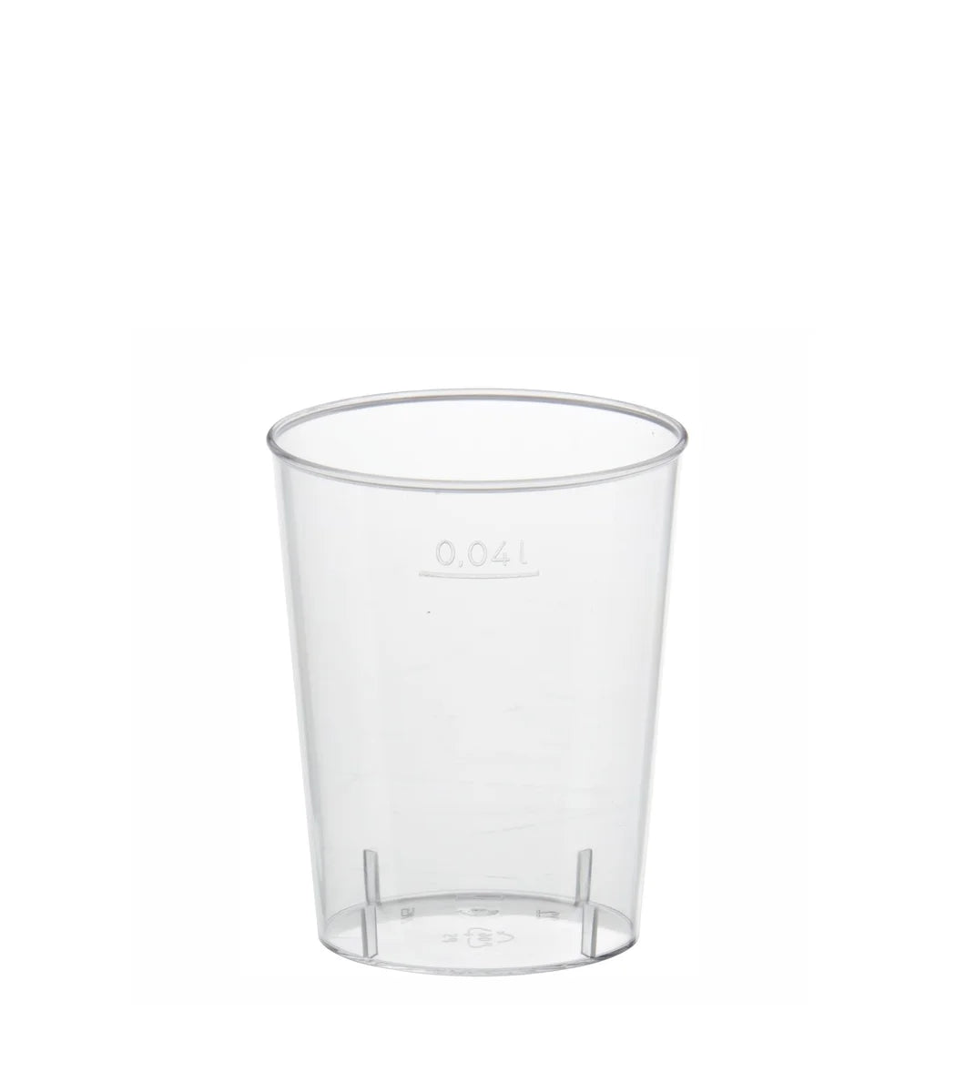 Papstar verre à liqueur, polystyrène, 4 cl, transparent cristal - 50 pcs