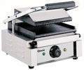 Grill à contact / grill à panini 1,8 kW plaque de cuisson supérieure rainurée, inférieure lisse