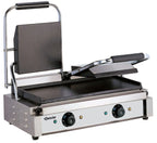 Grill à contact / grill à panini double 3,6 kW plaques de cuisson lisses