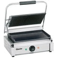 Bartscher grill à contact / grill à panini 2,2 kW plaques de cuisson : supérieure rainurée, inférieure lisse