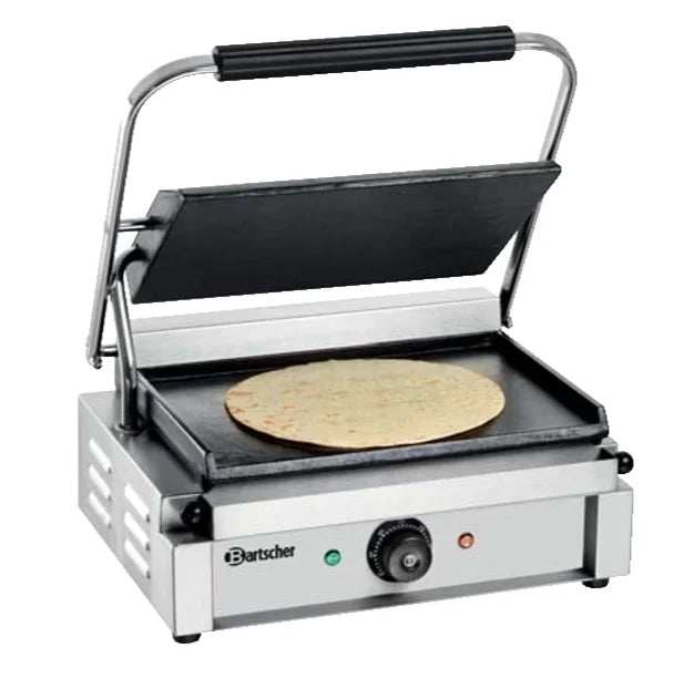 Grill à contact / grill à panini électrique 2,2 kW plaques de cuisson lisses