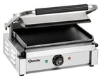 Grill à contact / grill à panini électrique 2,2 kW plaques de cuisson lisses