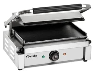 Grill à contact / grill à panini électrique 2,2 kW plaques de cuisson lisses