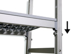 Étagère à suspendre PROFI 650 x 400 x 1670 mm, 4 niveaux
