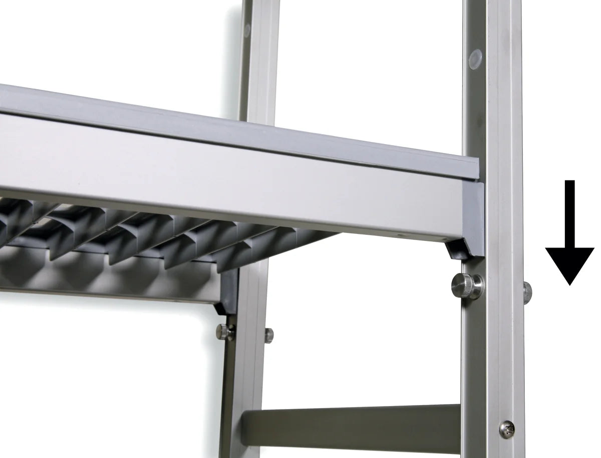 Étagère à suspendre PROFI 750 x 400 x 1670 mm, 4 niveaux