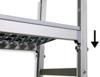Étagère à suspendre PROFI 850 x 400 x 1670 mm, 4 niveaux